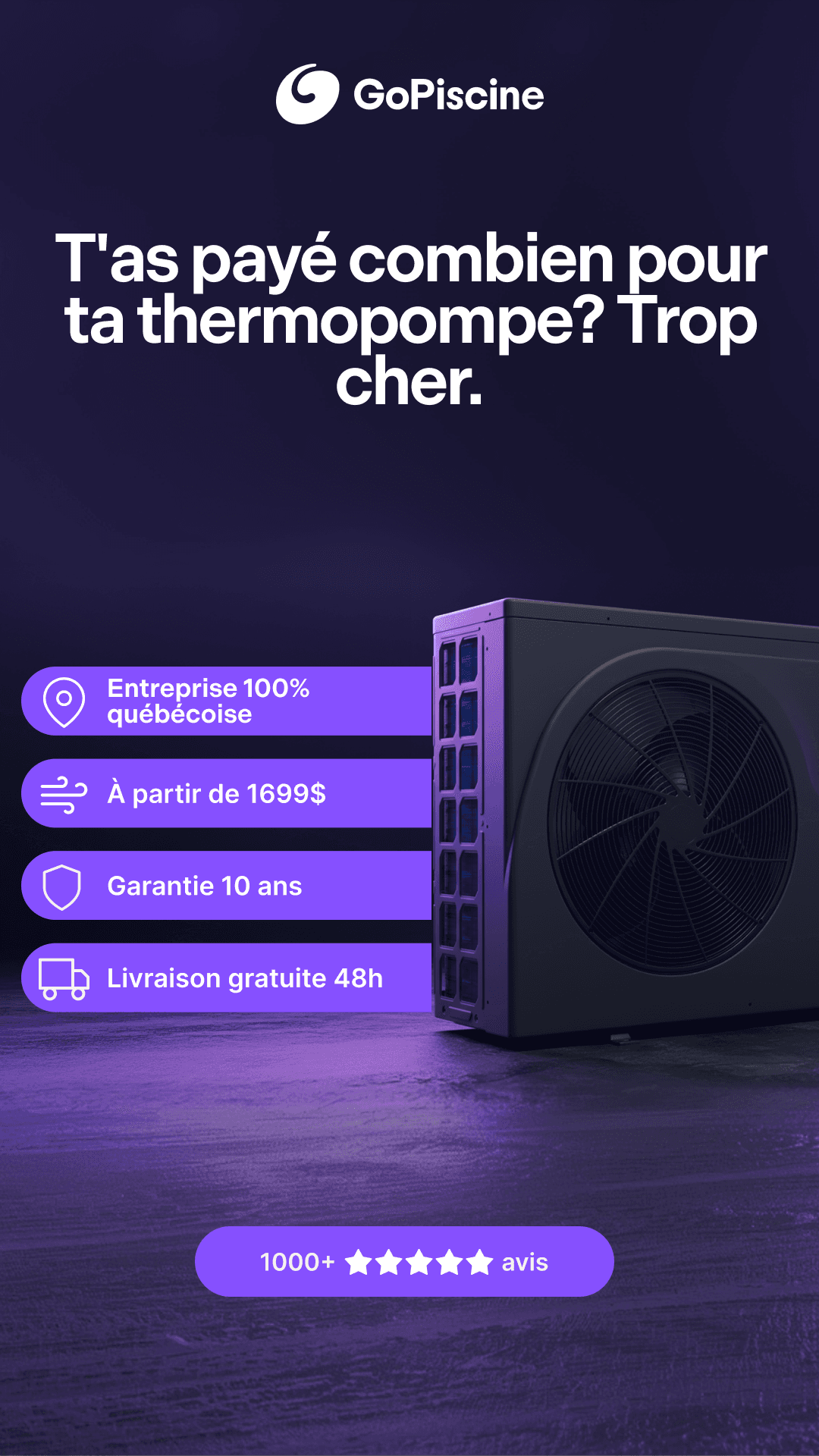 Création publicitaire — GoPiscine